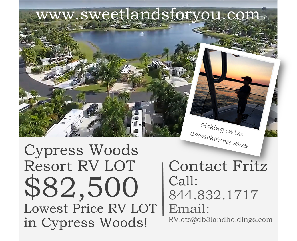 Cypress Woods RV Resort Lot 82,500! Ft. Myers!