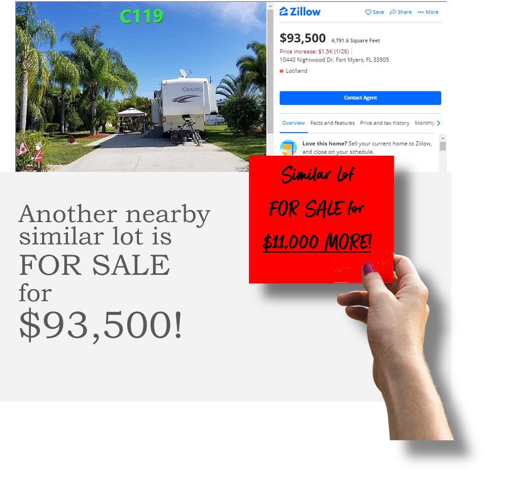 Cypress Woods RV Resort Lot 82,500! Ft. Myers!