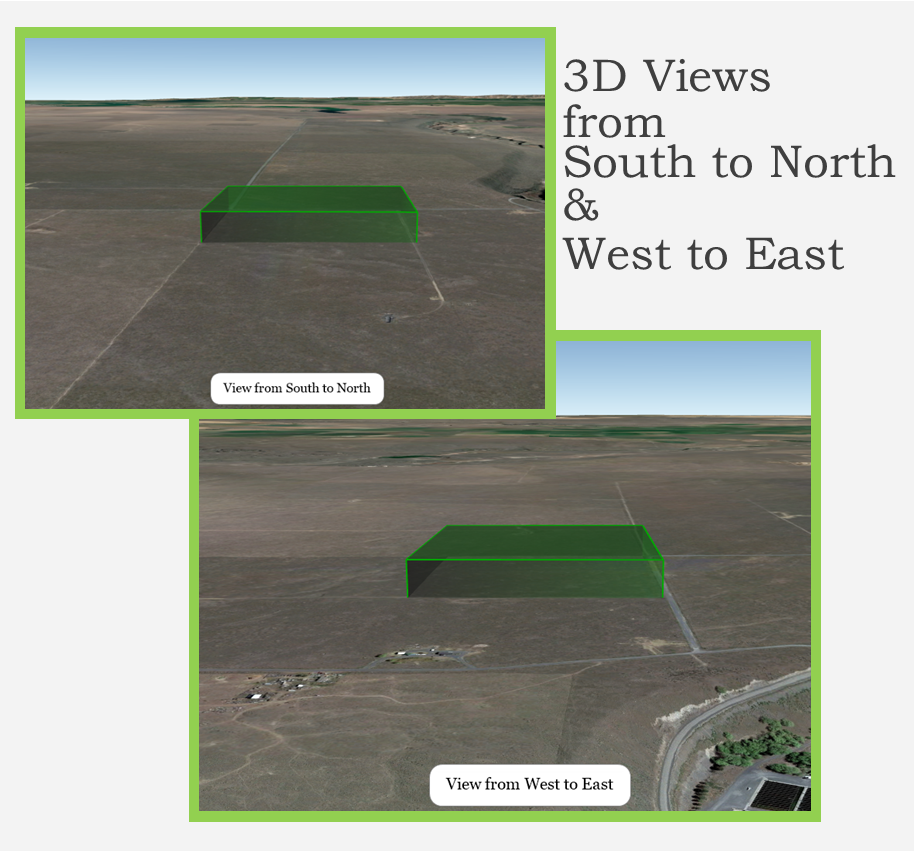 3D views S to N and W to E